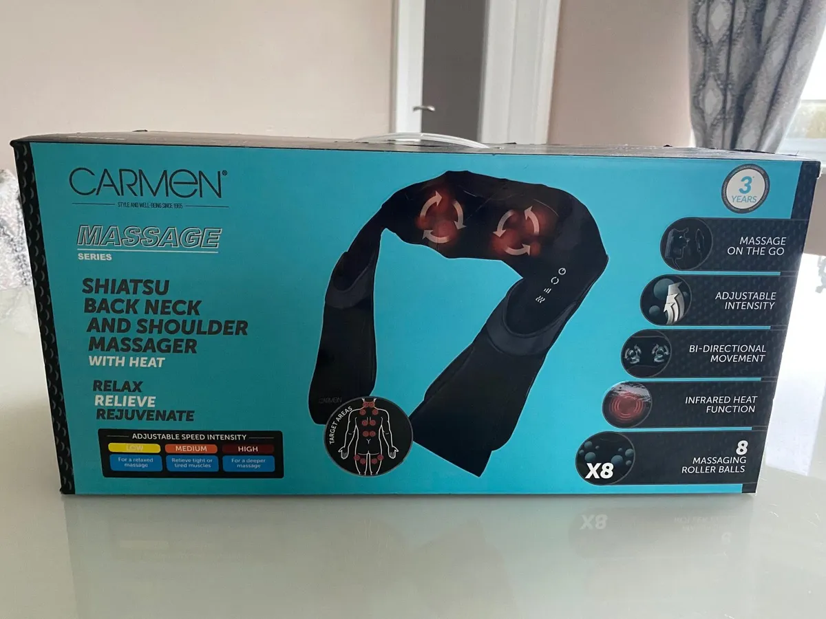 Back, Neck & Shoulder Massager With Heat
