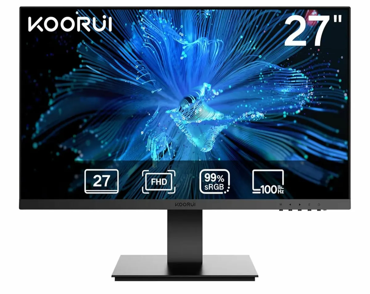 KOORUI 27 Inch FHD Gaming Monitor, 1080P, 100Hz, H