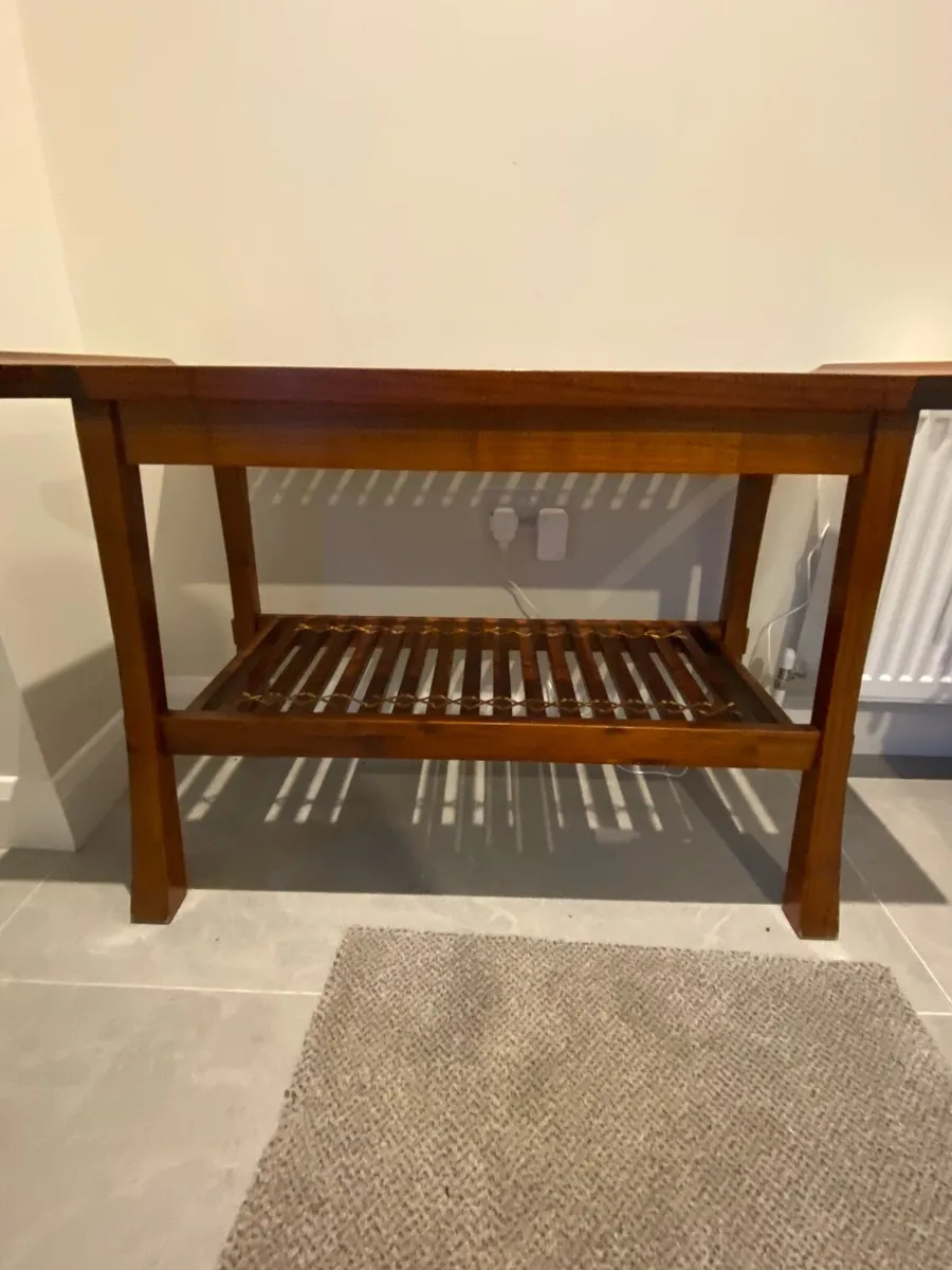 Hall table glass top