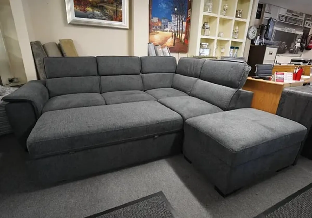 Brand new Prague corner sofa bed reduced